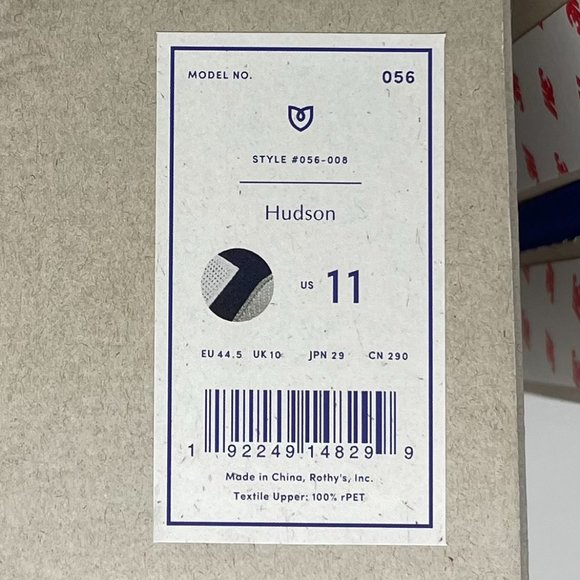 Rothy's Mens Sneaker RS01 Hudson lace-up sneaker - Picture 12 of 12